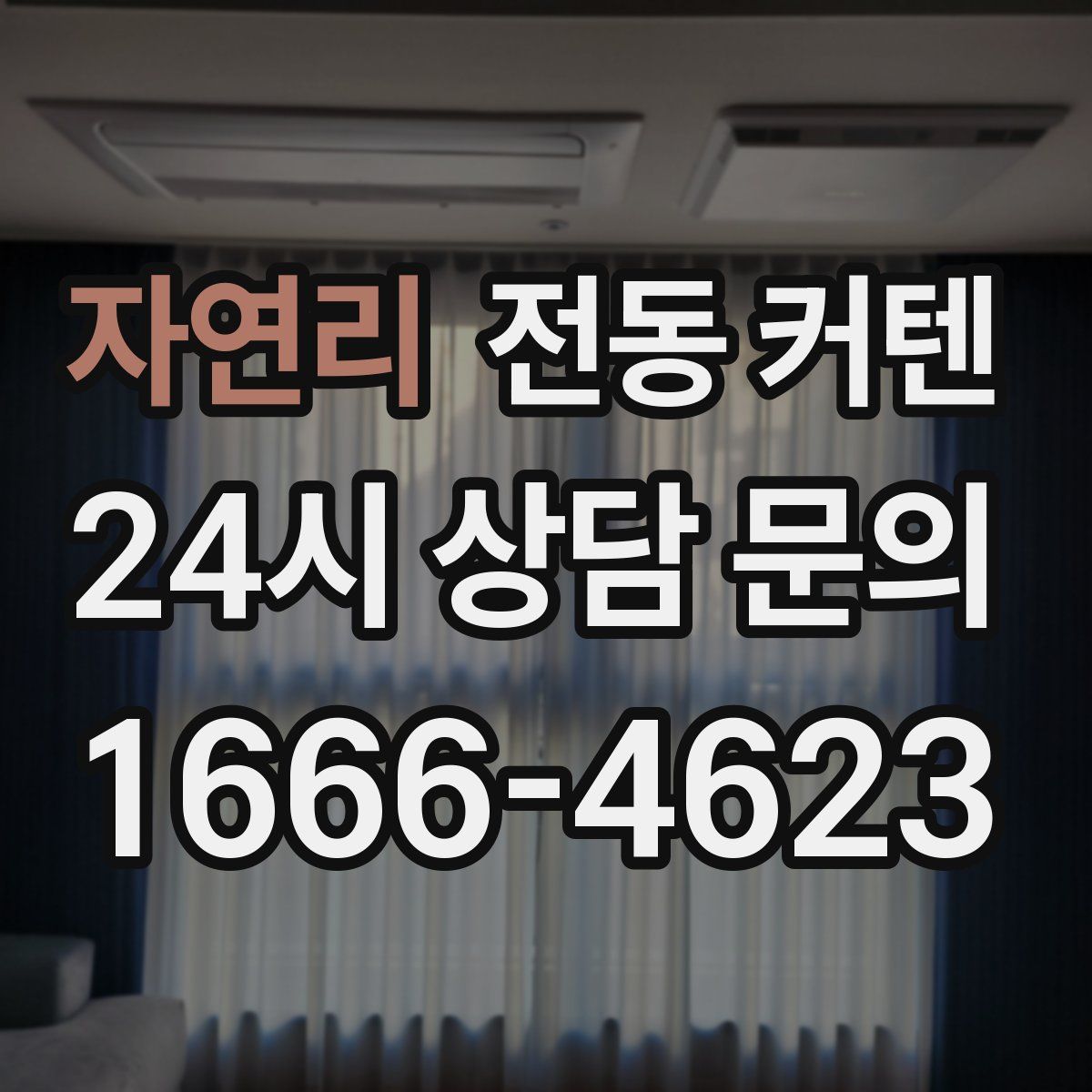 자연리 전동 커텐
