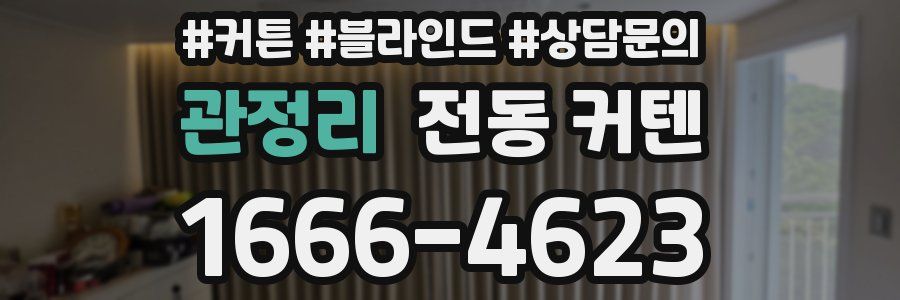 관정리 전동 커텐