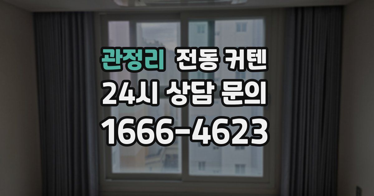 관정리 전동 커텐
