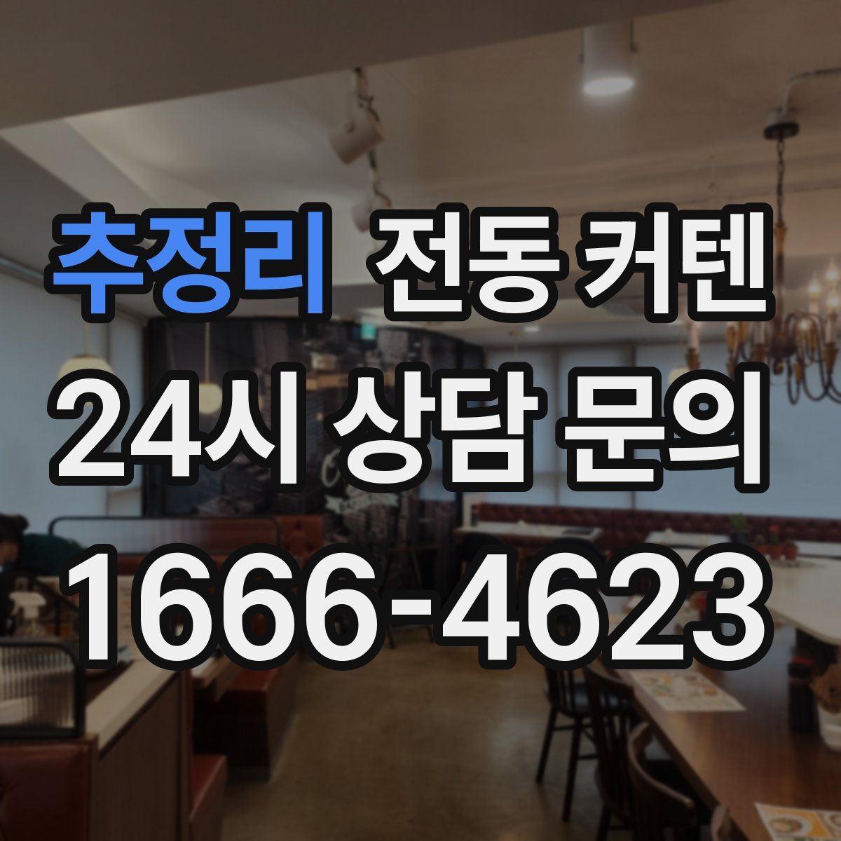 추정리 전동 커텐