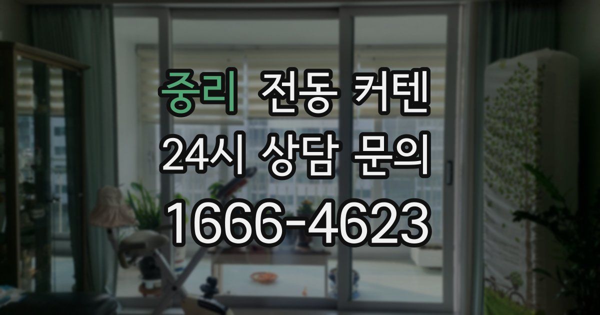 중리 전동 커텐