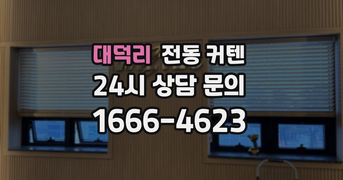 대덕리 전동 커텐