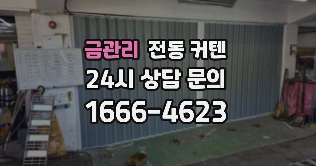 금관리 전동 커텐