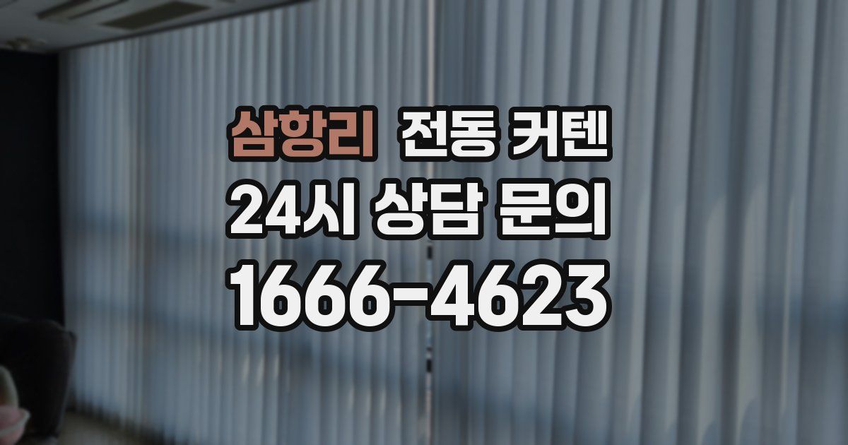 삼항리 전동 커텐
