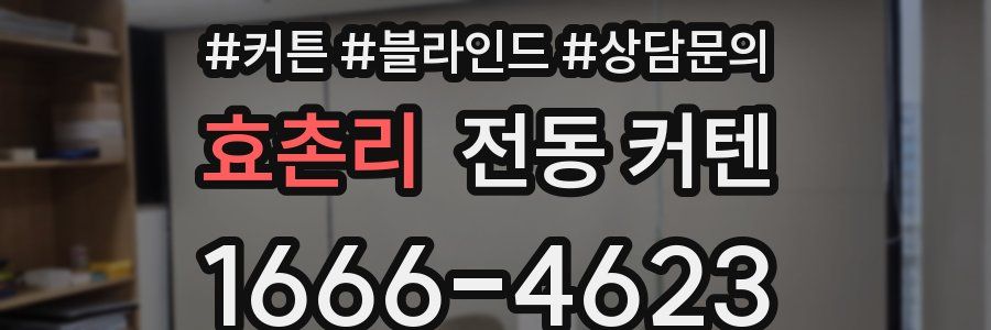 효촌리 전동 커텐
