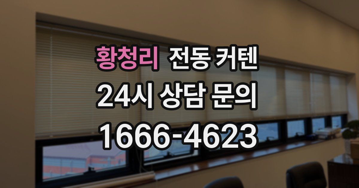 황청리 전동 커텐