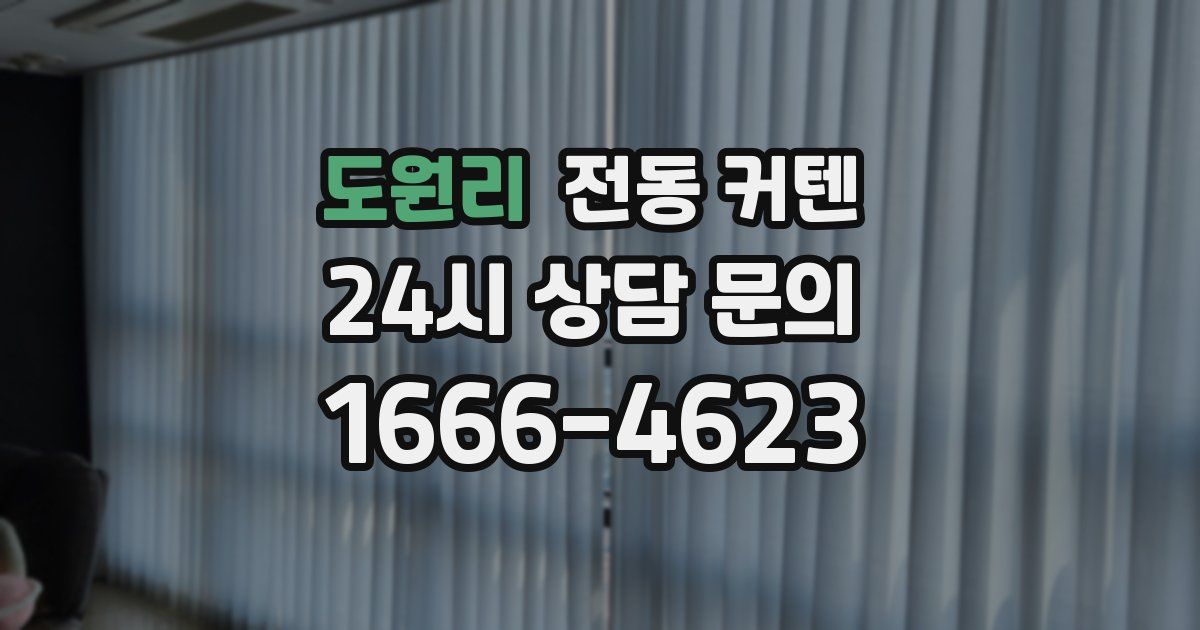 도원리 전동 커텐