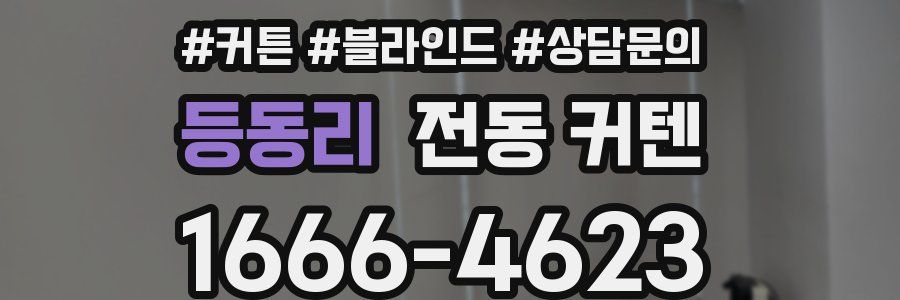 등동리 전동 커텐