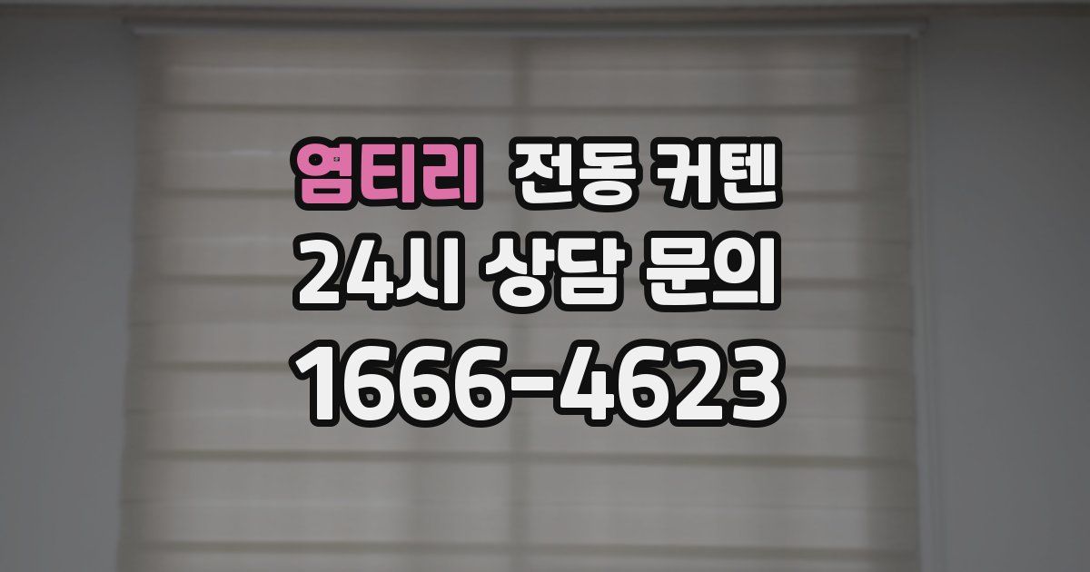 염티리 전동 커텐
