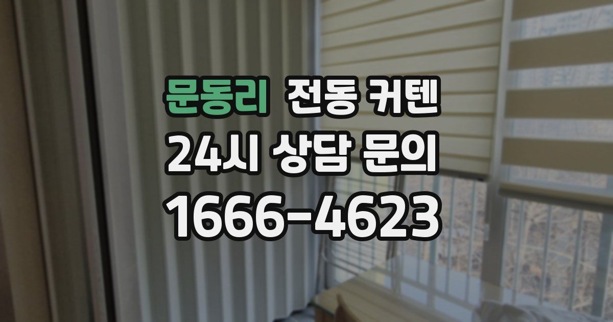 문동리 전동 커텐