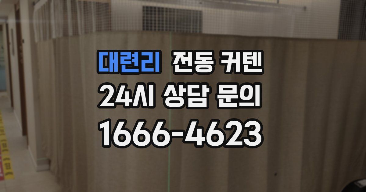대련리 전동 커텐