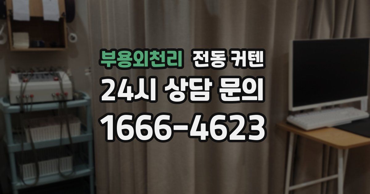 부용외천리 전동 커텐