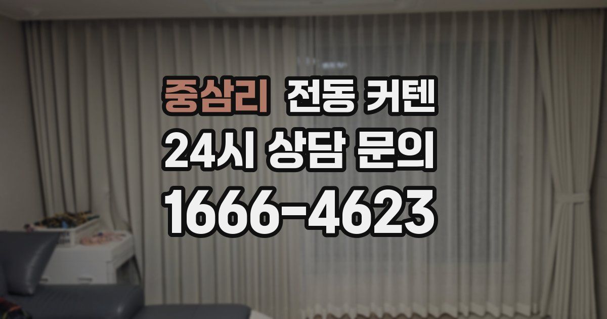 중삼리 전동 커텐
