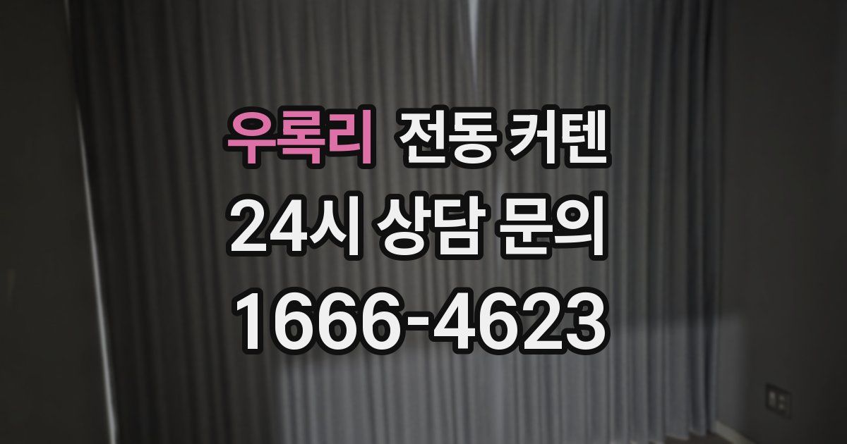 우록리 전동 커텐