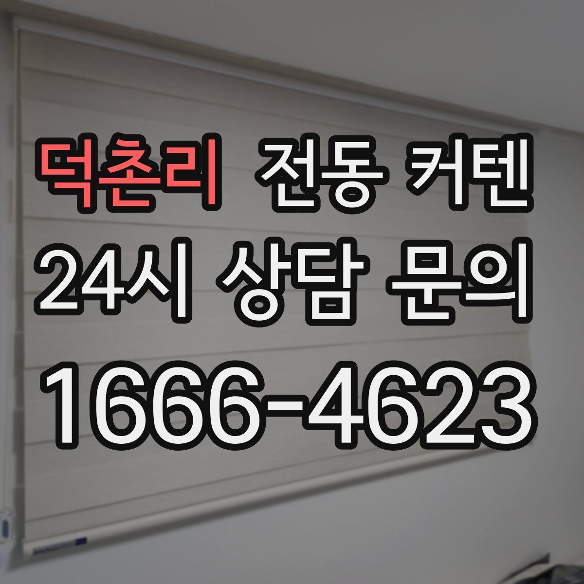 덕촌리 전동 커텐