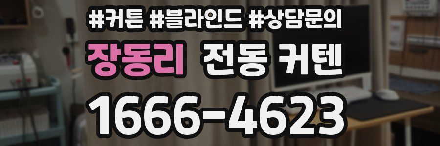 장동리 전동 커텐