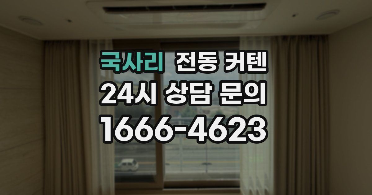 국사리 전동 커텐