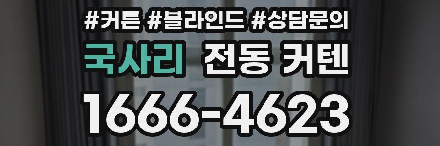 국사리 전동 커텐