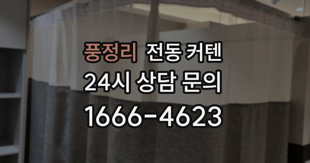 풍정리 전동 커텐