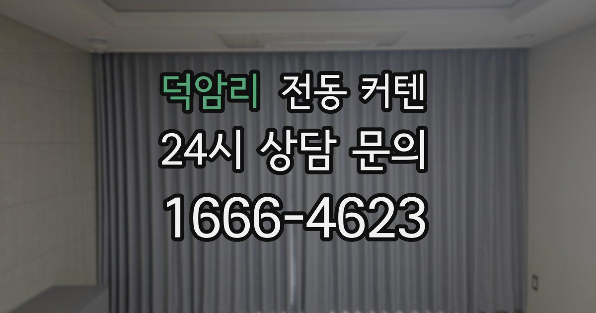 덕암리 전동 커텐