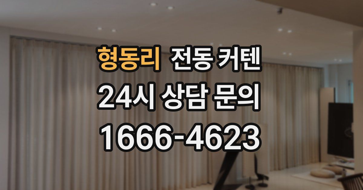 형동리 전동 커텐