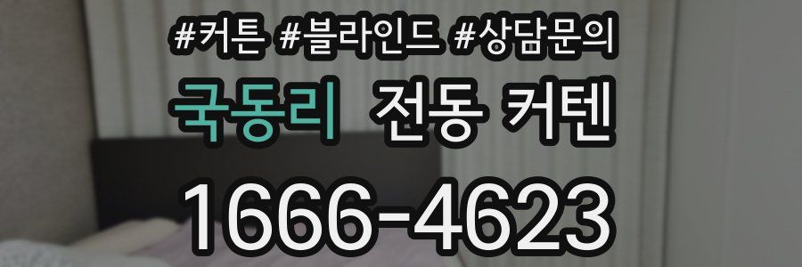 국동리 전동 커텐