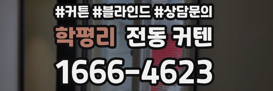 학평리 전동 커텐