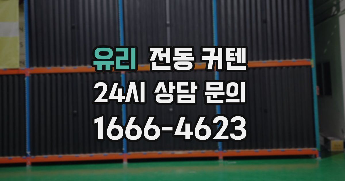 유리 전동 커텐