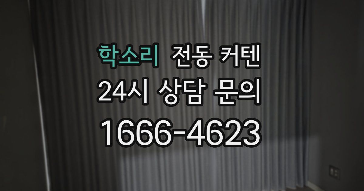 학소리 전동 커텐