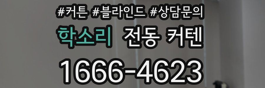 학소리 전동 커텐