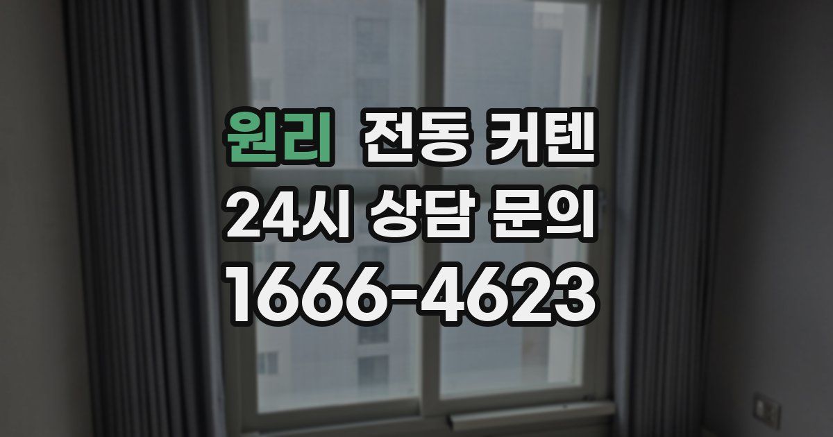 원리 전동 커텐