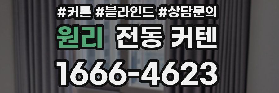원리 전동 커텐