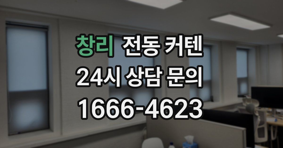창리 전동 커텐
