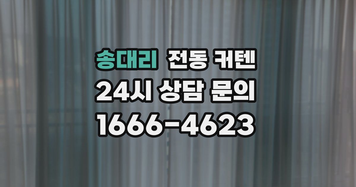 송대리 전동 커텐
