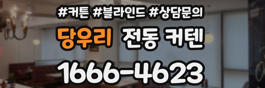 당우리 전동 커텐