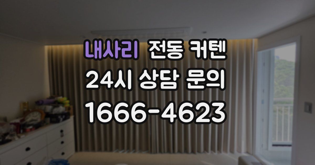 내사리 전동 커텐
