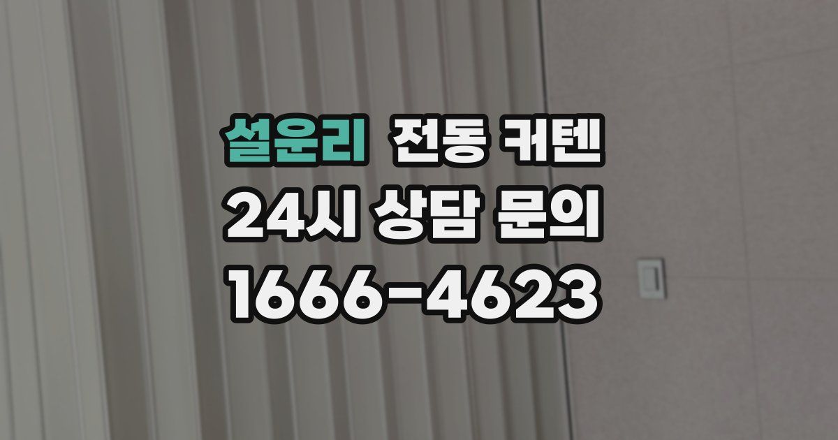 설운리 전동 커텐