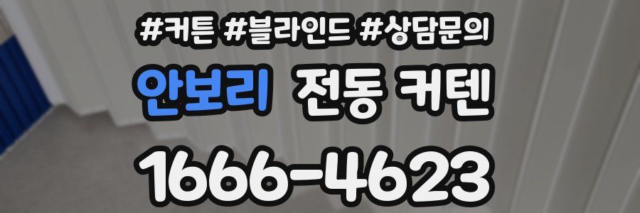 안보리 전동 커텐