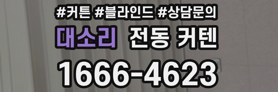 대소리 전동 커텐