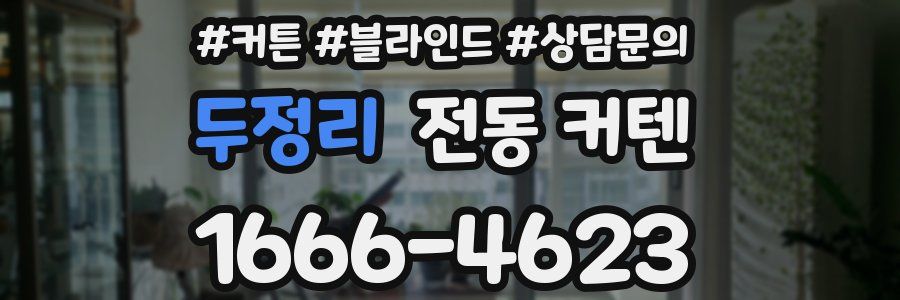 두정리 전동 커텐