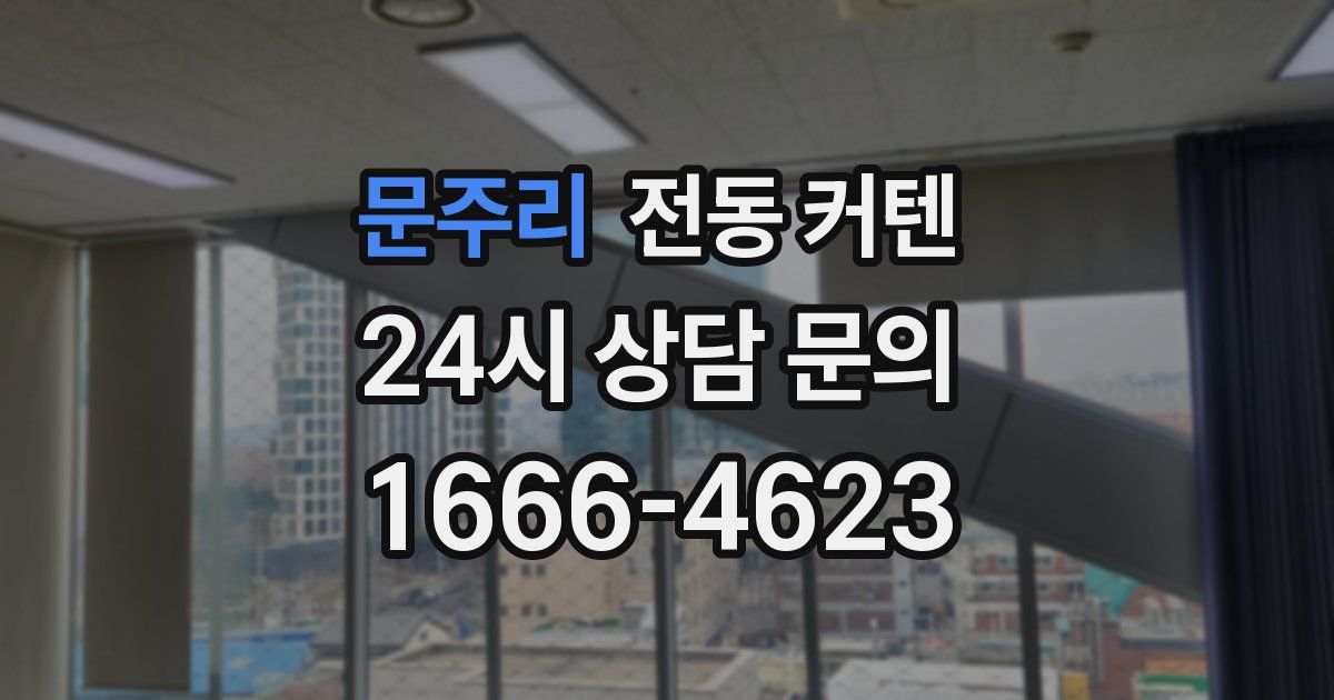 문주리 전동 커텐