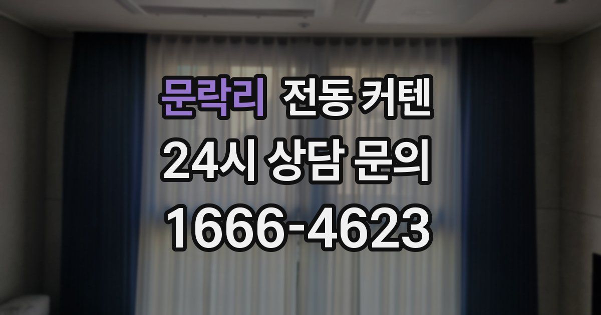 문락리 전동 커텐