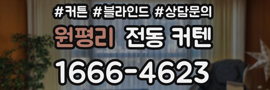 원평리 전동 커텐