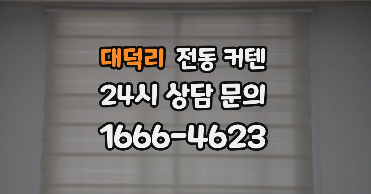 대덕리 전동 커텐
