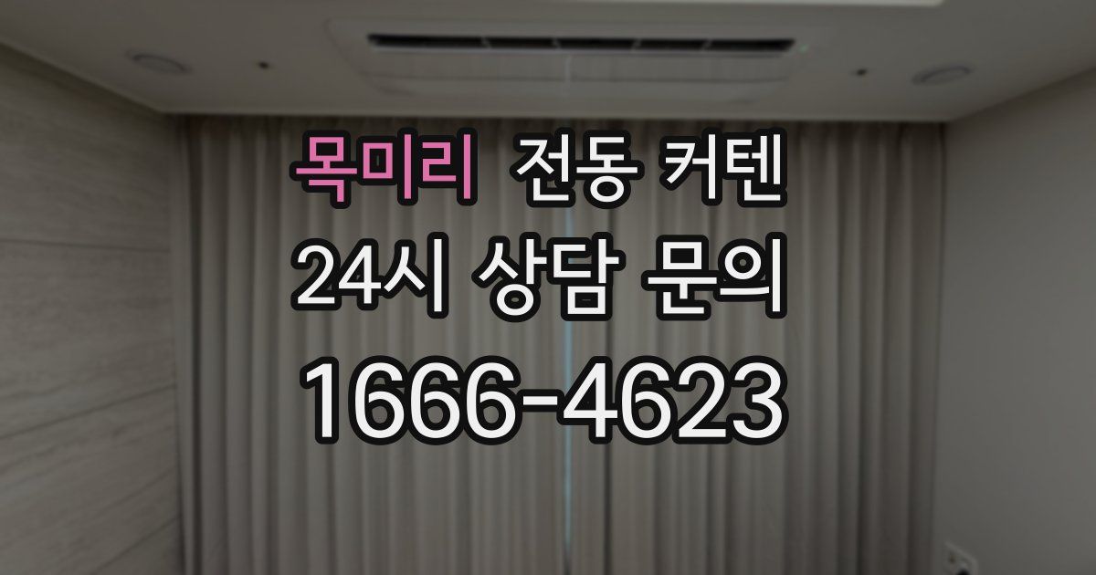 목미리 전동 커텐