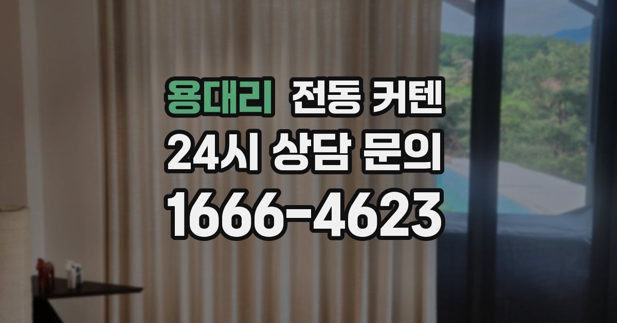 용대리 전동 커텐