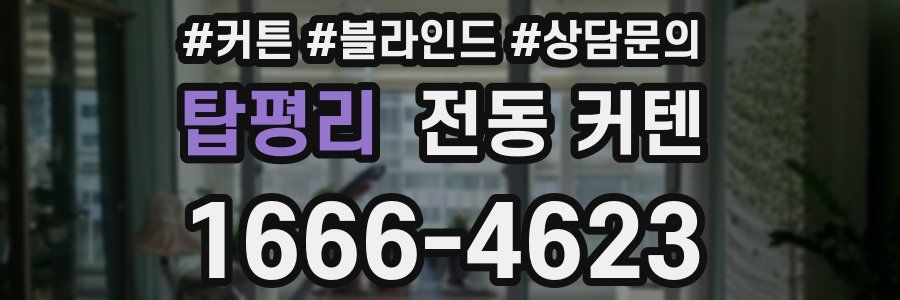 탑평리 전동 커텐