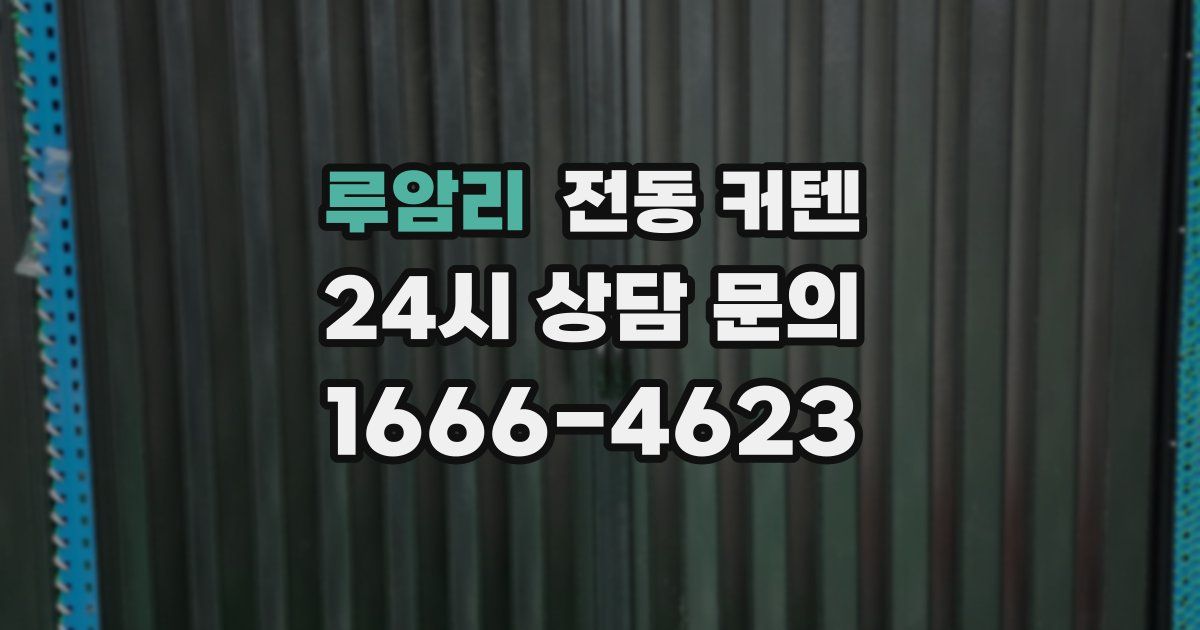 루암리 전동 커텐