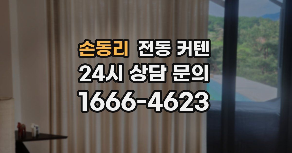 손동리 전동 커텐