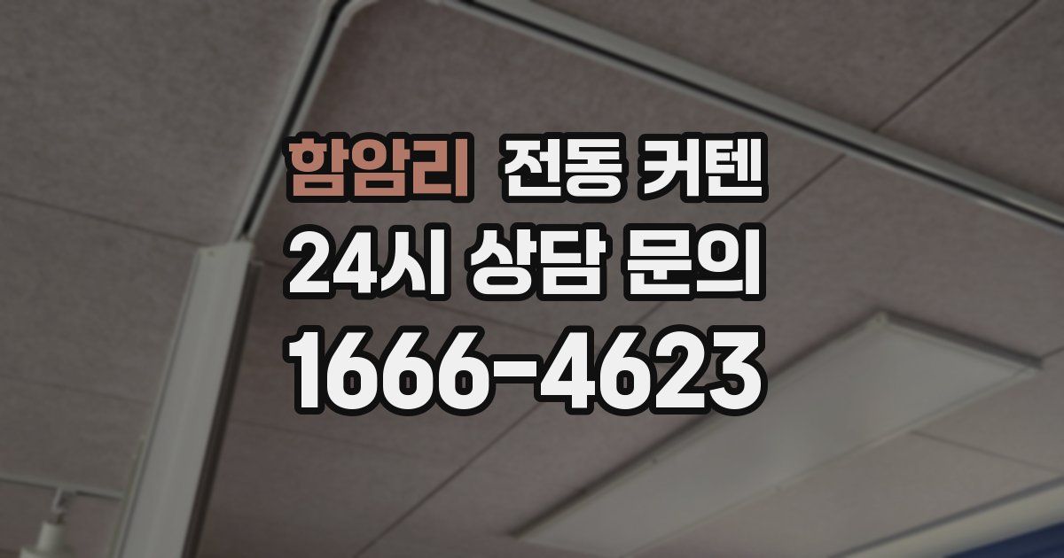 함암리 전동 커텐